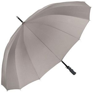 Šedý holový deštník Von Lilienfeld Cleo XXL, ø 120 cm