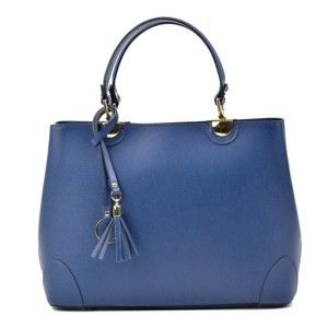 Modrá kožená kabelka Isabella Rhea Munda