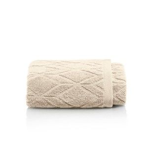 Světle hnědý bavlněný ručník Maison Carezza Venezia, 50 x 70 cm
