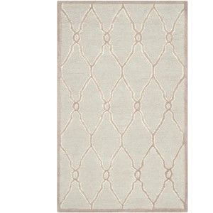 Vlněný koberec Augusta 91x152 cm, krémový