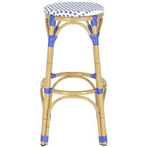 Modro-bílá barová stolička Safavieh, výška 76,2 cm