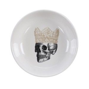 Černo-bílá miska Tokyo Design Studio Skull Crown, ø 11 cm