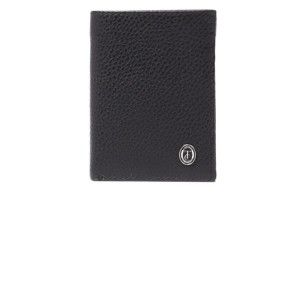 Černá pánská kožená peněženka Trussardi Symbiosis, 12,5 x 9,5 cm