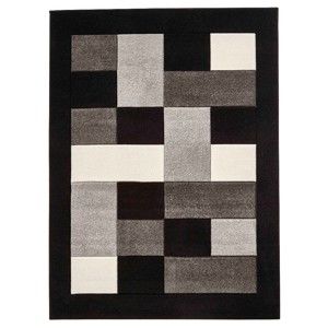 Šedočerný koberec Think Rugs Matrix, 120 x 170 cm