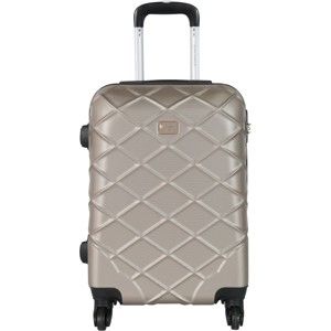 Béžové kabinové zavazadlo na kolečkách Travel World, 44 l