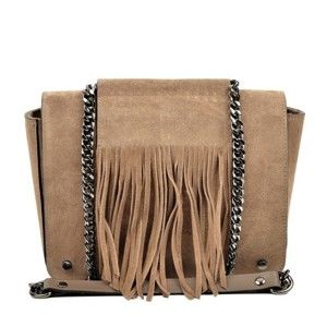 Béžová kožená kabelka Luisa Vannini Resto