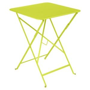 Světle zelený zahradní stolek Fermob Bistro, 57 x 57 cm