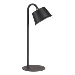 Černá LED stolní lampa s kovovým stínidlem (výška 34 cm) Voet – Fischer & Honsel