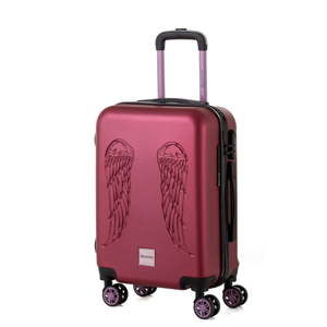 Červený cestovní kufr Berenice Wingy, 44 l