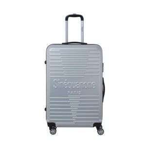 Cestovní kufr na kolečkách ve stříbrné barvě SINEQUANONE Bobby, 107 l