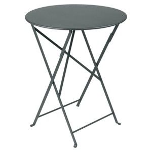 Šedý zahradní stolek Fermob Bistro, ⌀ 60 cm