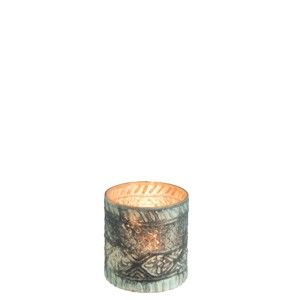 Skleněný svícen J-Line Boho Cylinder, ⌀ 10 cm