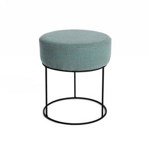 Tyrkysová stolička s kovovou konstrukcí Simla Round, ⌀ 35 cm