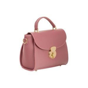 Růžová kabelka z pravé kůže Andrea Cardone Elegant