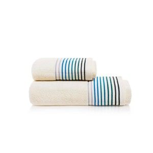 Set osušky a ručníku z bavlny Maison Carezza Linea