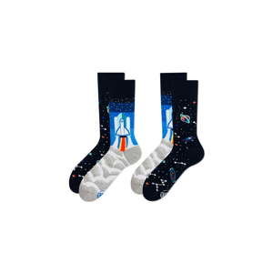 Sada 2 párů ponožek Many Mornings Space, vel. 39-42
