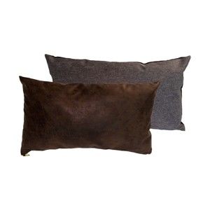 Sada 2 polštářů s výplní Karup Deco Cushion Mocca/Granite Grey, 45  x  25  cm
