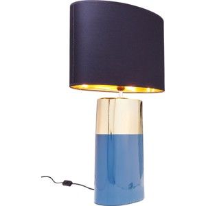 Modrá stolní lampa Kare Design Zelda, výška 78,5 cm