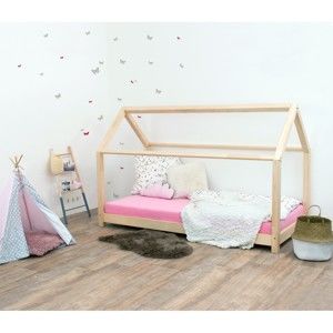 Přírodní dětská postel bez bočnic ze smrkového dřeva Benlemi Tery, 90 x 190 cm