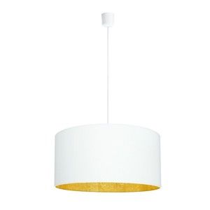 Bílé stropní svítidlo s detailem ve zlaté barvě Sotto Luce Mika, Ø 50 cm