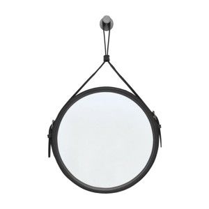 Závěsné zrcadlo v černém rámu RGE Elvis, ø 30 cm