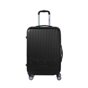 Černý cestovní kufr na kolečkách s kódovým zámkem SINEQUANONE Chandler, 71 l