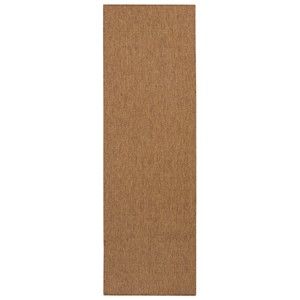 Hnědý běhoun BT Carpet Sisal, 80 x 350 cm