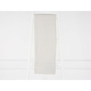 Světle šedý bavlněný ručník Emily, 70 x 140 cm