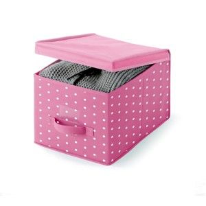 Růžový úložný box Cosatto Pinky, 45 x 30 cm