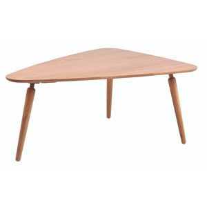 Přírodní konferenční stolek z dubového dřeva Folke Cappuccino, 85 x 50 x 114 cm