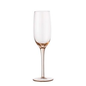 Světle růžová sklenice na šampaňské Bloomingville Champagne Glass Lito
