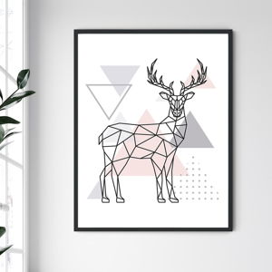 Nástěnný obraz v rámu North Carolina Frame Deer IV, 30 x 40 cm