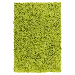 Zelená koupelnová předložka Wenko Chenille, 80 x 50 cm