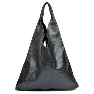 Černá kožená kabelka Isabella Rhea Lisco Nero