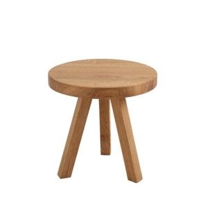 Odkládací stolek z dubového masivu Custom Form Treben, ø  40 cm