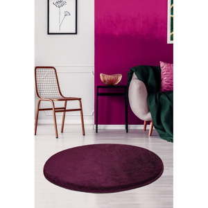 Tmavě fialový koberec Milano, ⌀ 90 cm