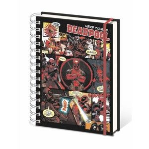 Linkovaný zápisník A5 Pyramid International Marvel Deadpool, 80 stran