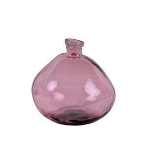 Růžová váza z recyklovaného skla Ego Dekor Simplicity, výška 33 cm