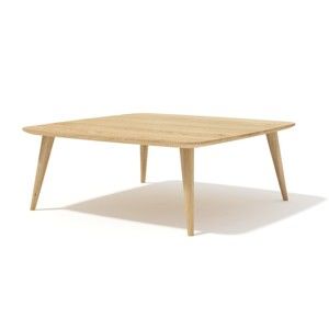 Čtvercový konferenční stolek z masivního dubového dřeva Javorina, 90 cm