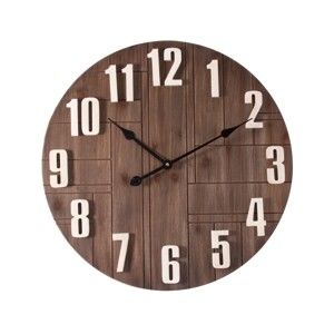 Nástěnné hodiny ze dřeva Last Deco Kenya, ø 60 cm