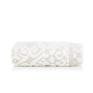 Světle béžový bavlněný ručník Maison Carezza Bari, 50 x 70 cm