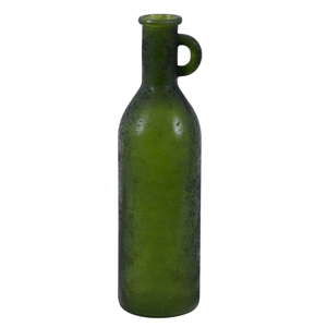 Zelená skleněná váza Ego Dekor Botellon Grey, 4,35 l