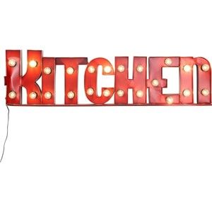 Červená světelná dekorace Kare Design Kitchen