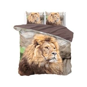 Bavlněné povlečení na dvoulůžko Sleeptime Lion, 240 x 220 cm