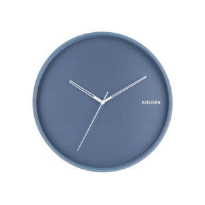 Modré nástěnné hodiny Karlsson Hue, ø 40 cm