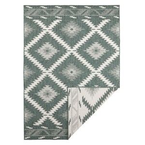Zeleno-krémový venkovní koberec Bougari Malibu, 170 x 120 cm