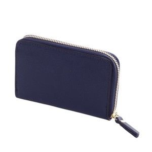 Tmavě modrá peněženka z pravé kůže Andrea Cardone Saffiano