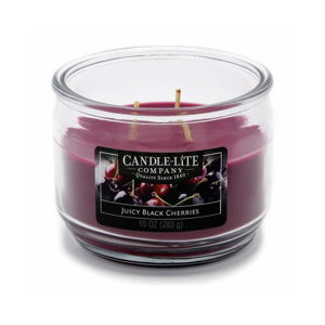 Vonná svíčka ve skle s vůní černé třešně Candle-Lite, doba hoření až 40 hodin