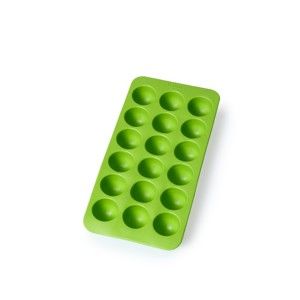 Zelená silikonová forma na led Lékué Round, 18 kostek
