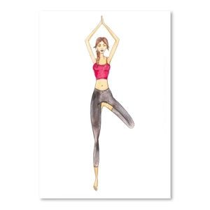 Plakát Americanflat Yoga, 42 x 30 cm
